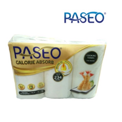 Tisu Paseo Towel Calorie Absorb isi 3Roll Tissue Dapur