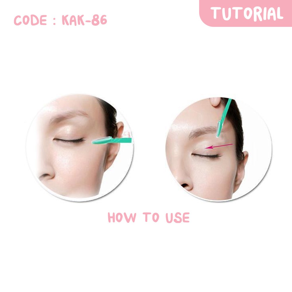 Pisau Cukur Alis 3in1 Alat Perapih Pengerok Alis Bulu Ketiak Cukur Jenggot Serbaguna EyeBrow Razor