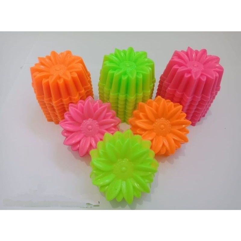 Cetakan Putu Ayu/Apem/pudding motif Lotus harga /6 pcs