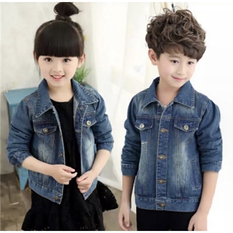 jaket jeans anak jaket anak laki laki dan perempuan 2-8 tahun