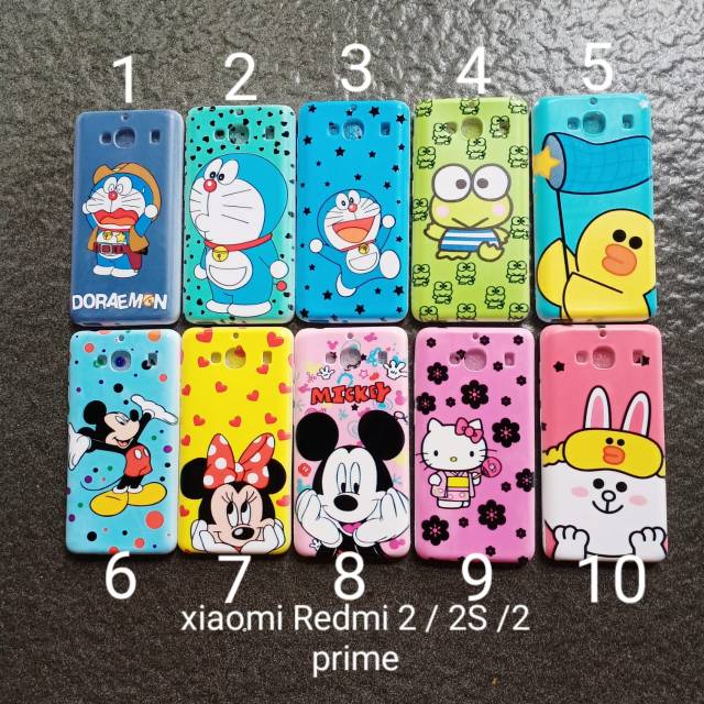 Case gambar Xiaomi redmi 2 2S 2 prime motif cewek ( 4 motif ) soft softcase softshell silikon cover casing kesing housing