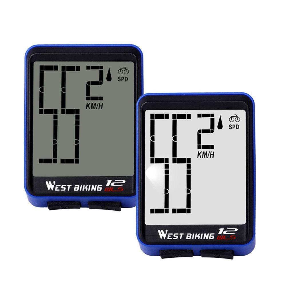 R-FLOWER Sepeda Komputer Praktis LED Digital Olahraga Bersepeda Odometer