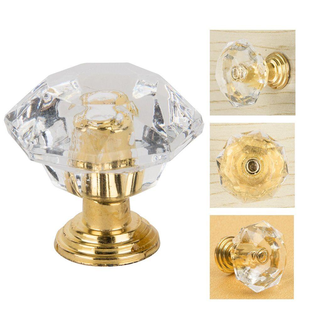 Nickolas1 Knob Pintu Bentuk Berlian Lemari Akrilik Lemari Aksesoris Furniture Kristal