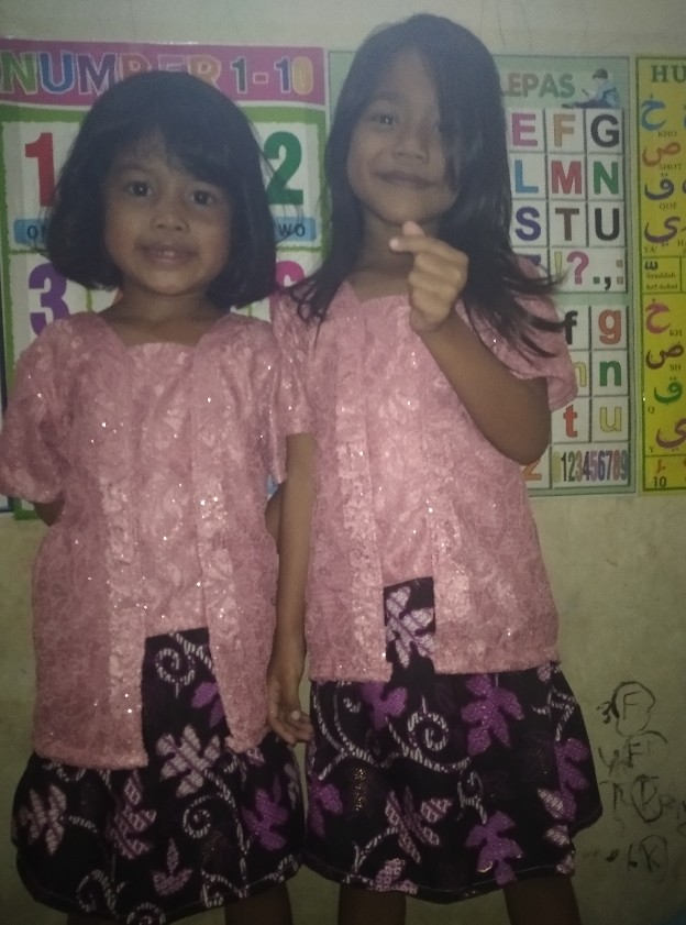 Kebaya Anak Modern Brukat Brokat Caca Set Setelan Kids Rok Batik Dm