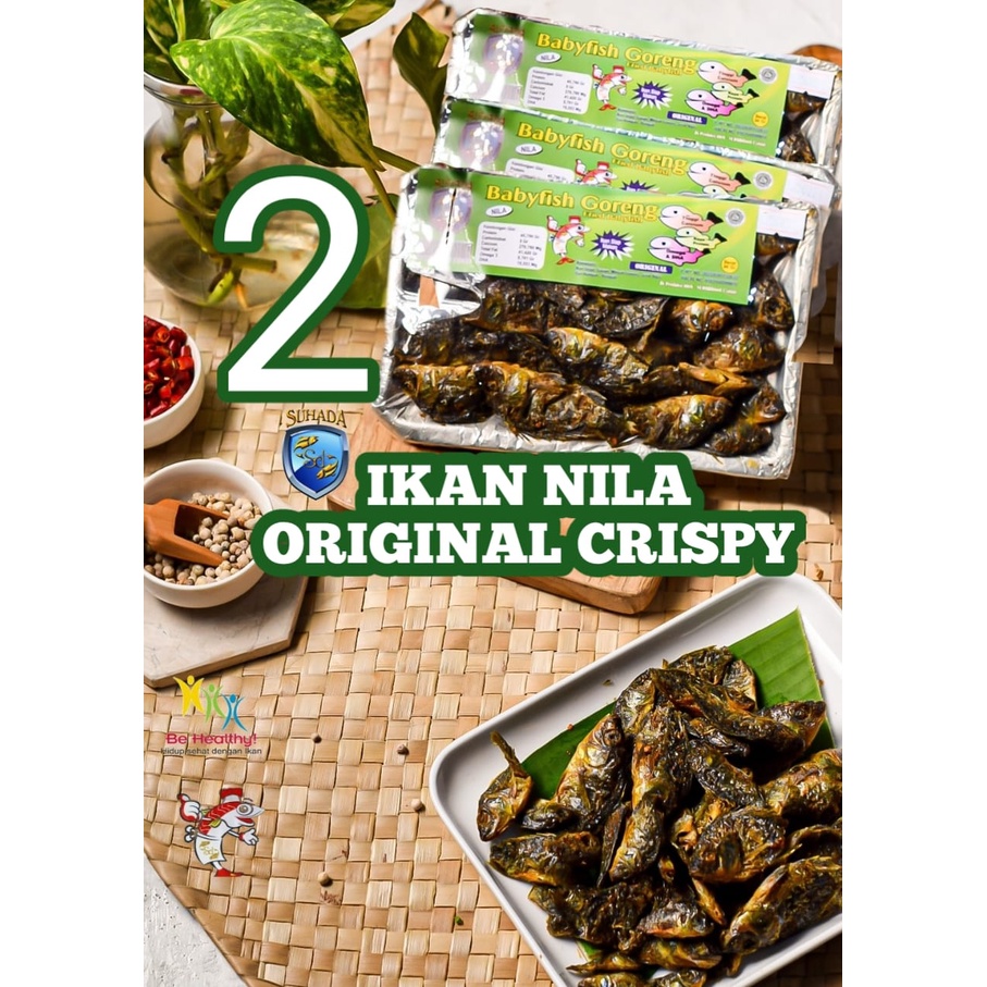 

Gonze x baby fish crispy no.2 ikan nila balita goreng renyah gurih makanan sehat oleh oleh khas Cianjur