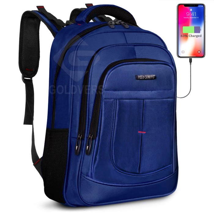 Tas Selempang TasBahu New Arrival Best Seller Tas Pria Cowok Remaja S0E9 Polo CAMPRO Original USB ka