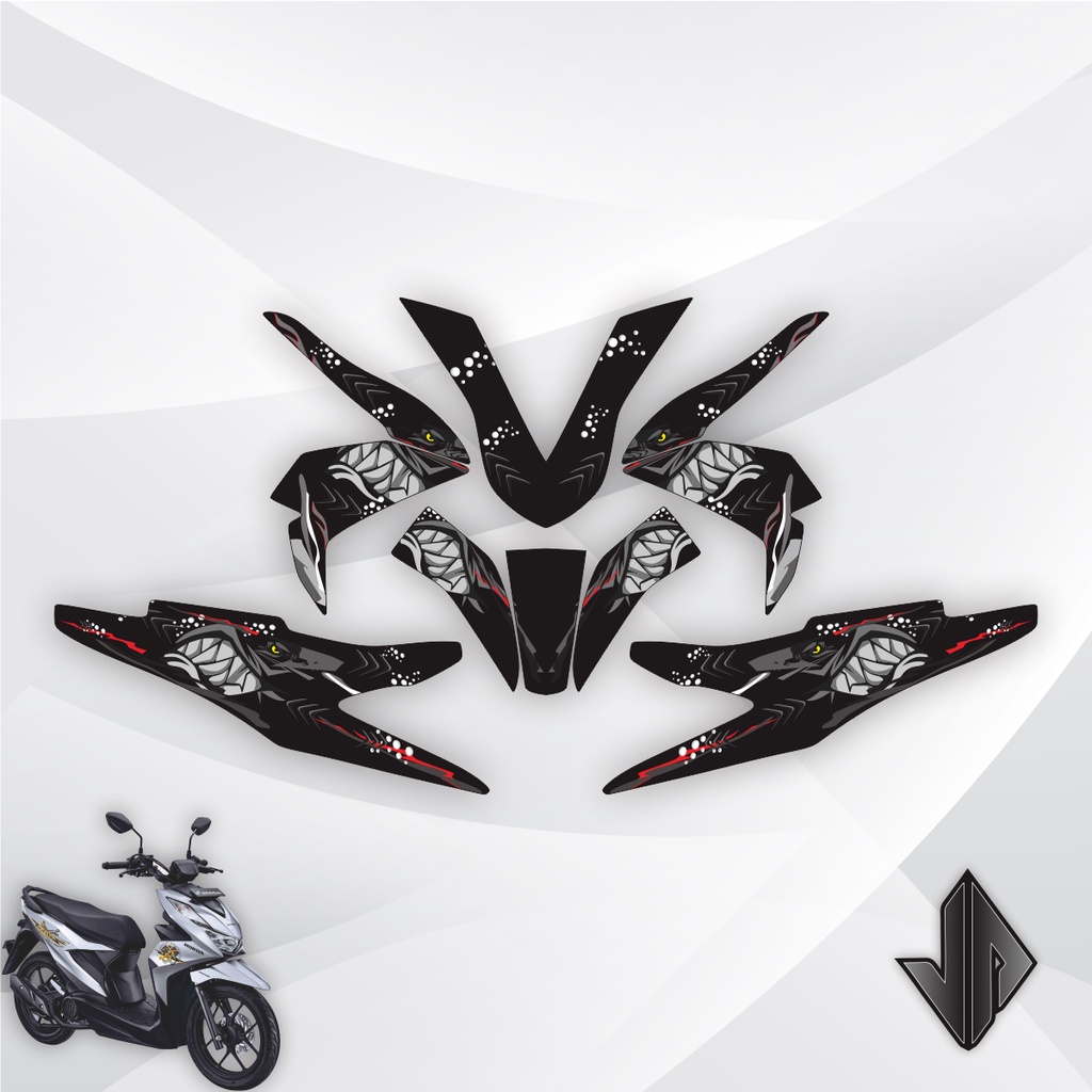 Decal Sticker / Stiker Beat Street 2020 2021 2022 2023 25 Hiu Shark