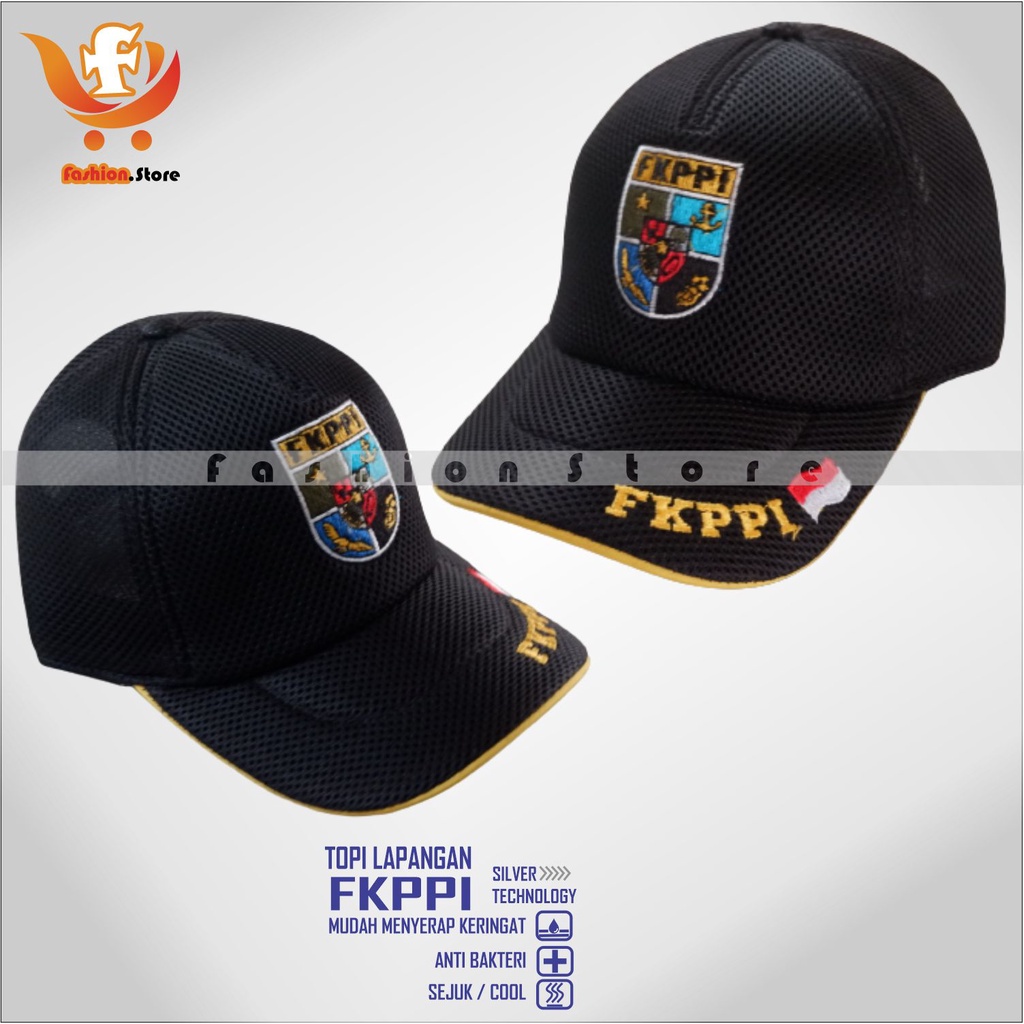TOPI LAPANGAN FKPPI DOUBLE MESH TOPI FKPPI LOGO BORDIR