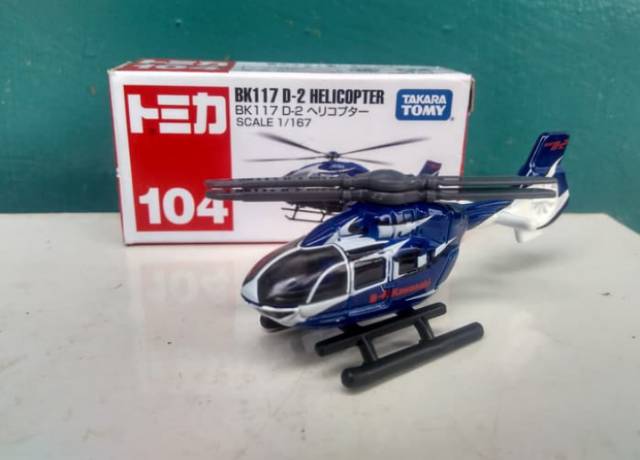 Tomica No 104 helicopter diecast miniatur pesawat Takara Tomy murah