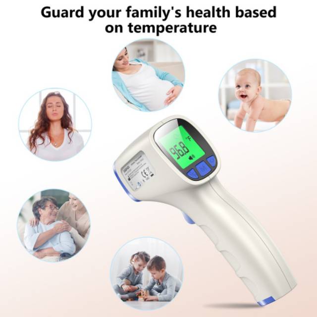 JUMPER TERMOMETER DIGITAL INFRA RED Alat Cek Suhu Badan Demam Panas Anak dan Dewasa