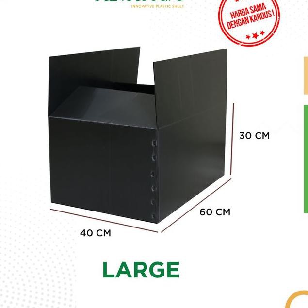 

$$brz!!>.354PX KARDUS PLASTIK ALVAboard, KOTAK PENGIRIMAN, BOX PINDAHAN 60X40X30 CM - Hitam