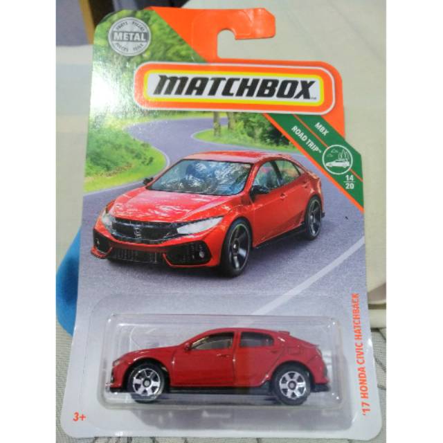 Matchbox 17 honda civic hatchback (merah)