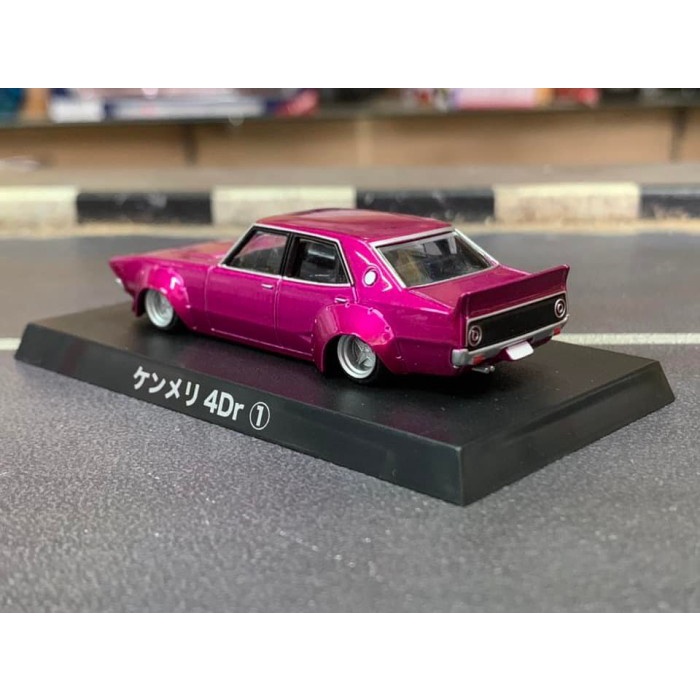 Aoshima 1/64 Grachan Best Vol 2 Nissan Kenmeri 4Dr Pink