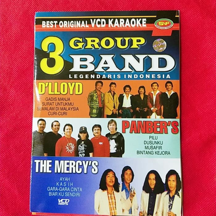 BEST QUALITY Vcd Original Karaoke 3 Group Band Legendaris Indonesia TERLARIS DTS ENTERTAINMENT