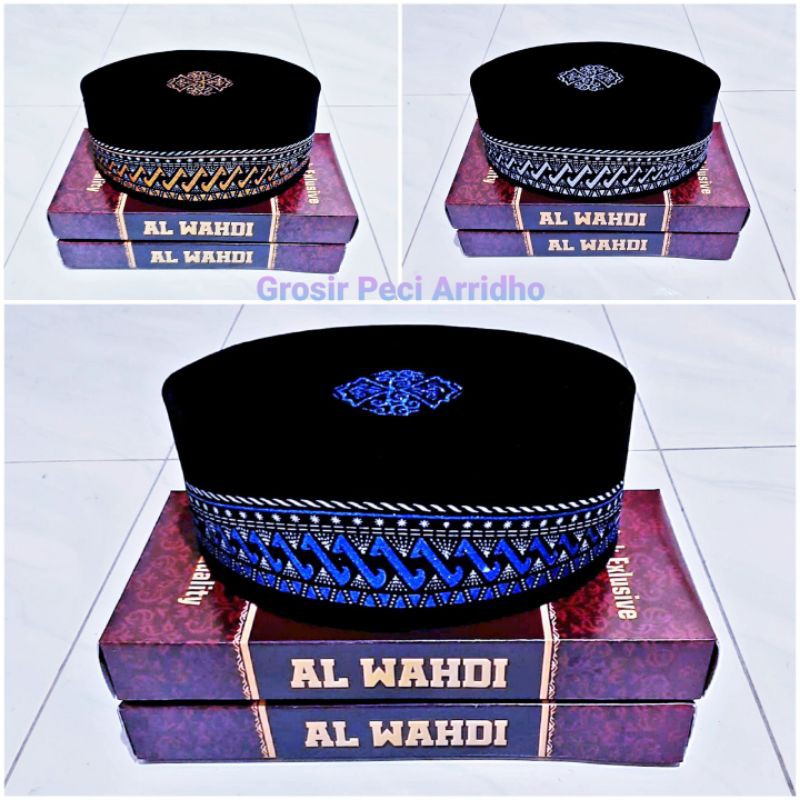 Peci hitam motif anak dan dewasa songkok nasional