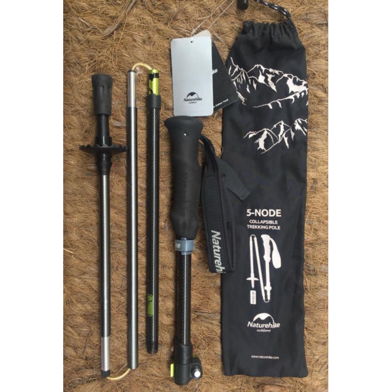 TREKKING POLE NATUREHIKE CARBON + ALUMINUM ALOY NH17D005-D