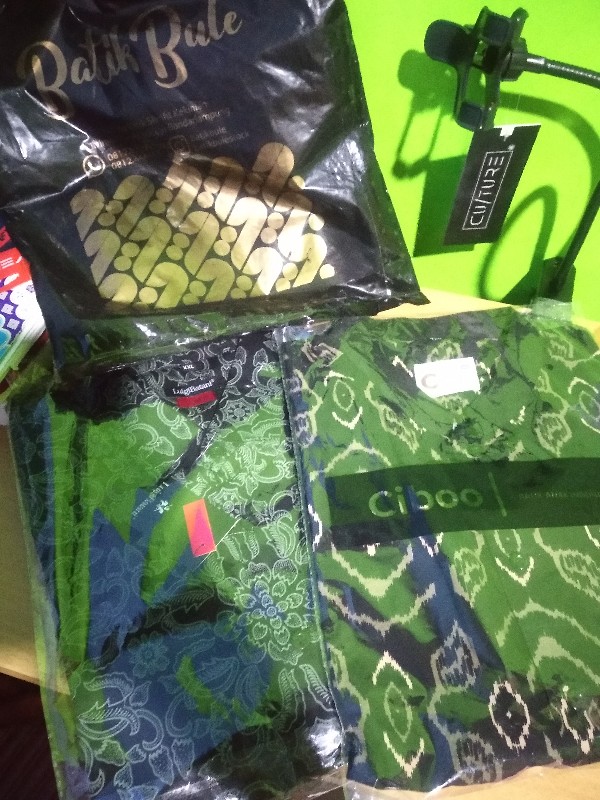 Kemeja Batik Slimfit Anak Hitam Abu Batikbule