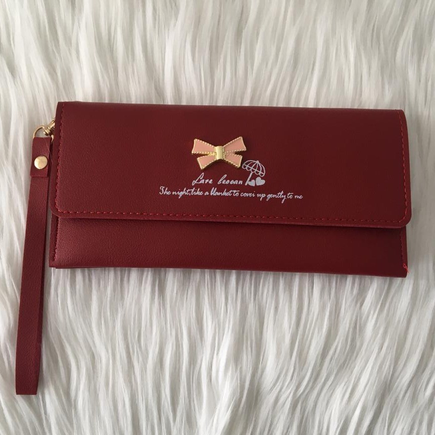 (FY) COD Dompet import dompet Wanita Dompet Panjang Wanita dompet PANJANG murah cantik real pic