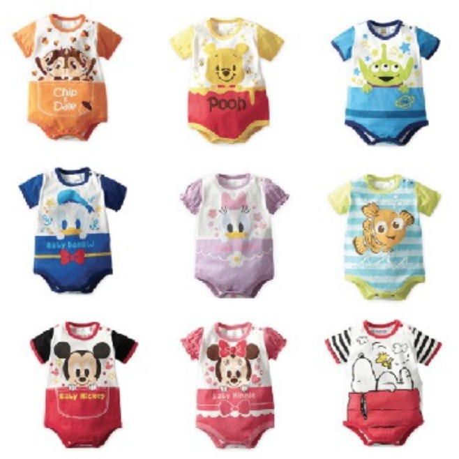 DISNEY Baby Jumper Jumpsuit Romper Bayi 3-12 bulan