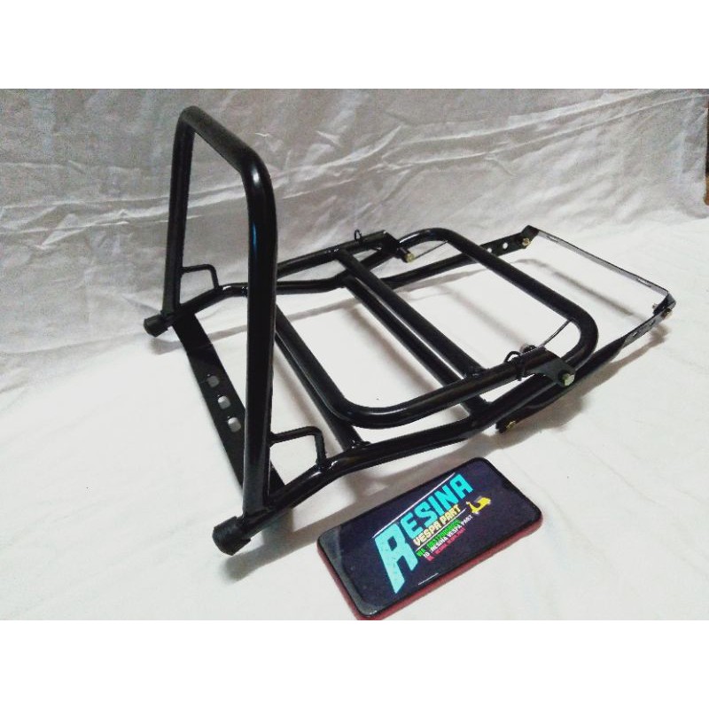 Backrack Madrid Hitam Vespa Super Sprint Px Excel Spartan