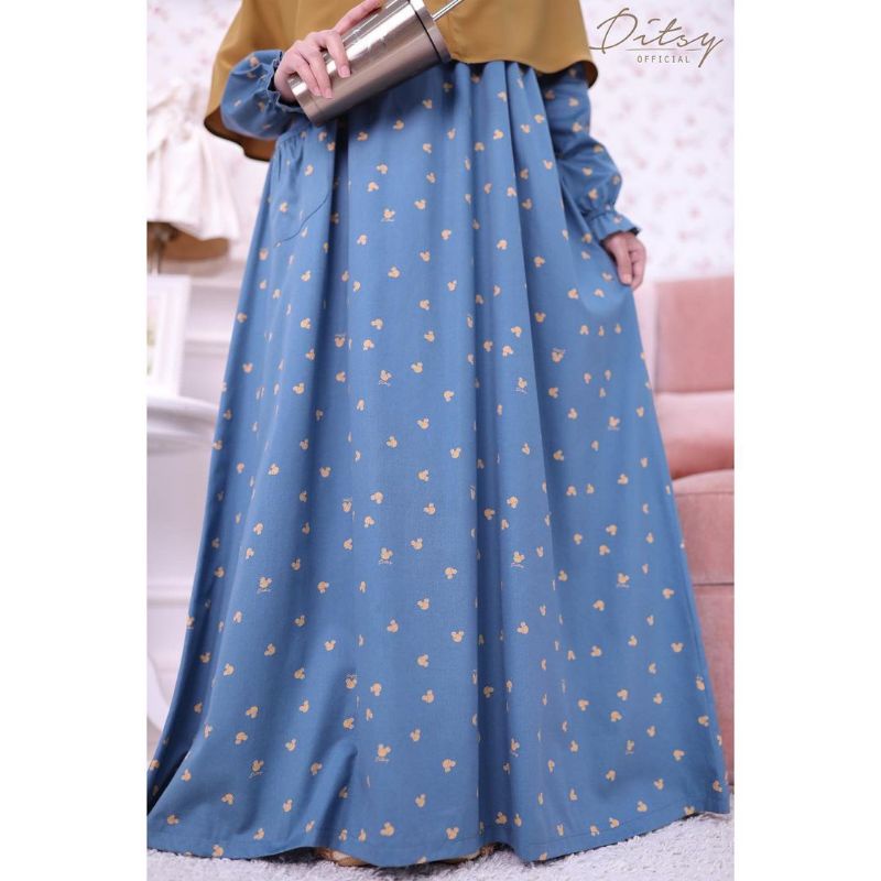 Mickey Denim Nightgown Ditsy L NWT