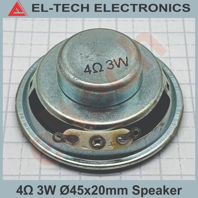 4ohm 4 ohm 3W 45mm Speaker Loudspeaker Pengeras Penghasil Suara elt3ch Juara