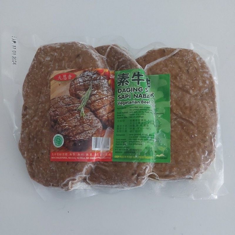 

Daging Steak Sapi Nabati / Beef Steak Vegetarian
