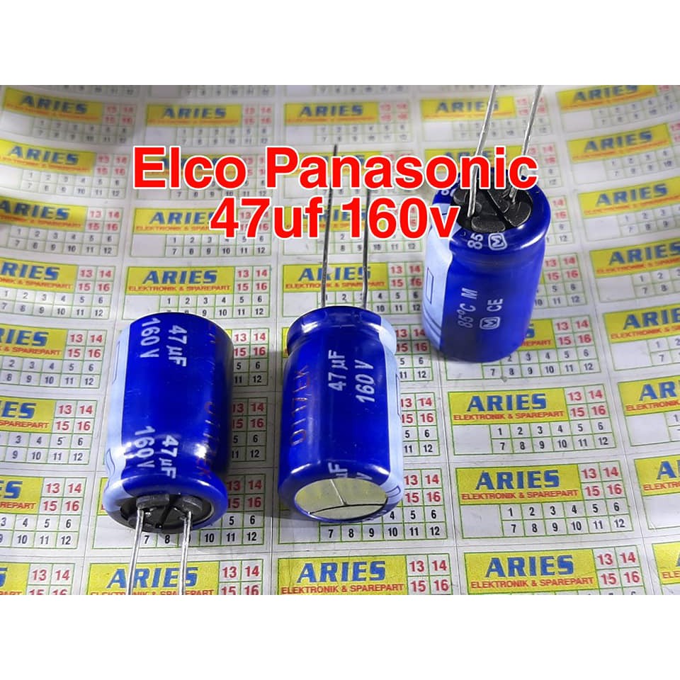 ELCO PANASONIC 47uf 160v atau 47 160 VOLT