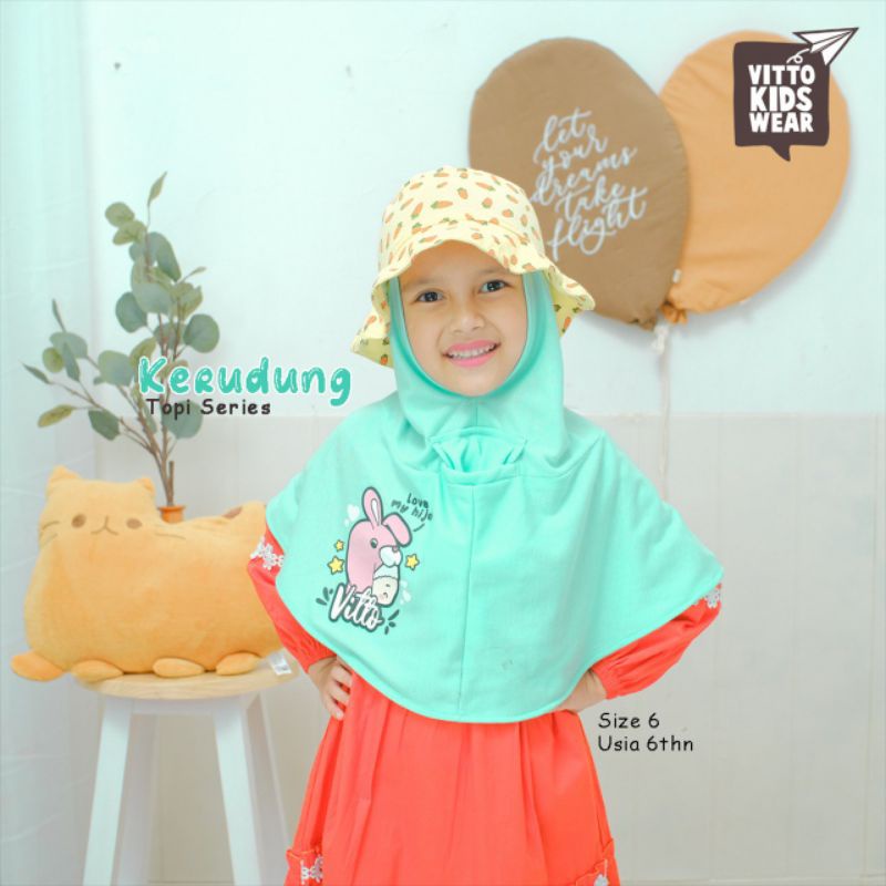 Jilbab Topi Vitto / kerudung topi vitto / jilbab topi masker vitto / kerudung topi masker vitto / ji