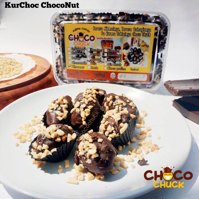 

Kurma Coklat Kurcok Kurchoc Chocochuck Rasa ChocoNut / Kacang