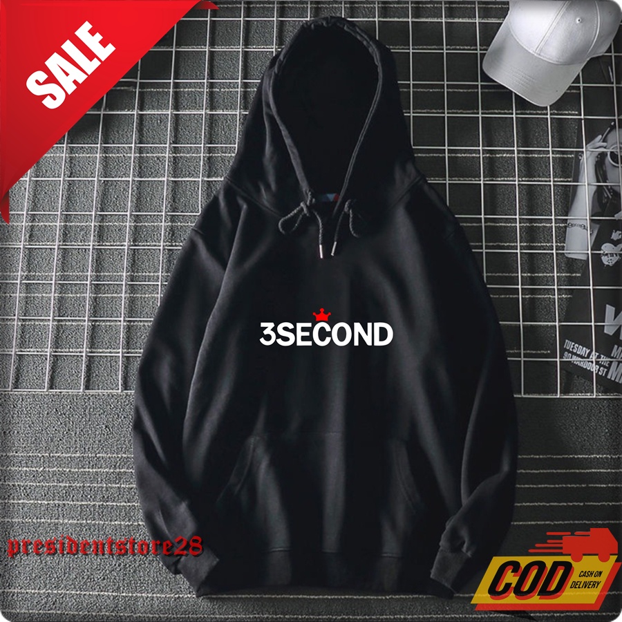 SWEATER HOODIE 3SECOND / HOODIE PRIA 3 SECOND / HOODIE WANITA / HOODIE JUMPER 3SECOND / HOODIE UNISEX / JAKET HOODIE 3 SECOND DISTRO PRIA