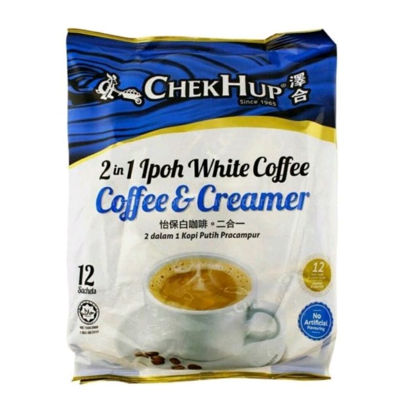 

CHEK HUP 2in1 Creamer White Coffee Malaysia NO SUGAR (30g x 12 sachet)