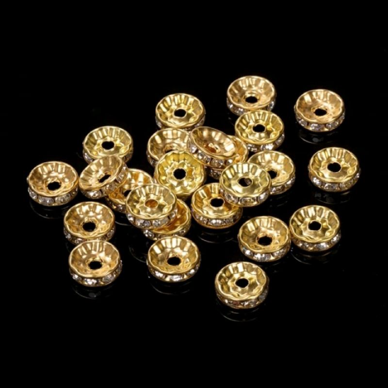 

Pembatas Gelang/Spacer Mutiara/Pembatas Mutsin/Pembatas Mutiara/Manik Manik Bahan Kerajinan Tangan
