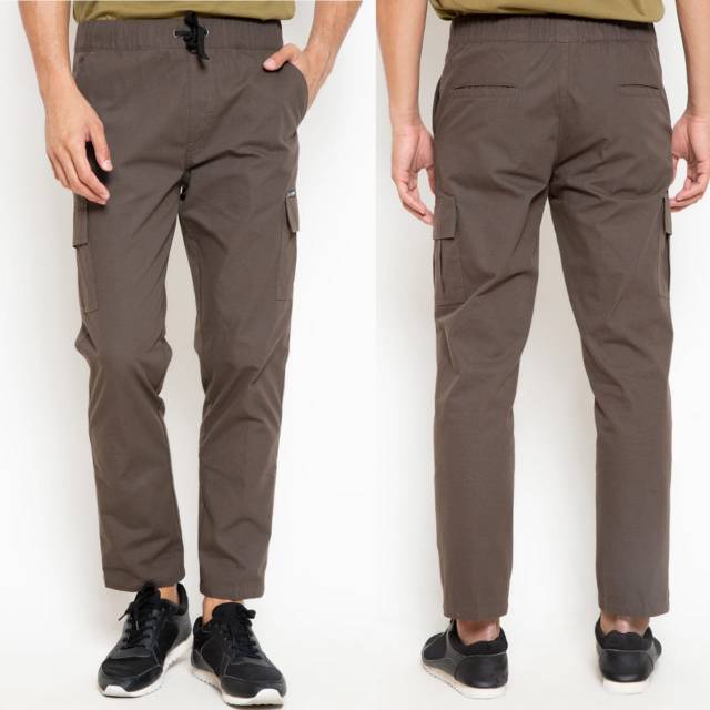 Altic Celana Cargo Pria Coklat