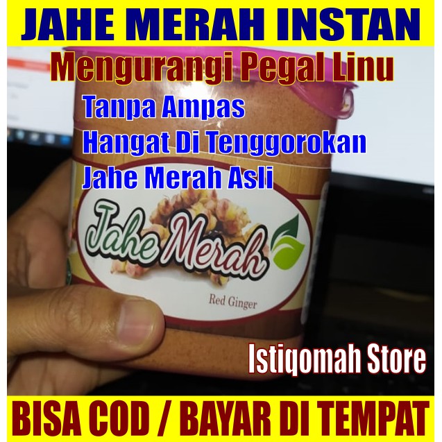 Bubuk Jahe Merah 500gr untuk Menghangatkan Badan, Mengurangi Pegal Linu, dll MURAH 100% ASLI