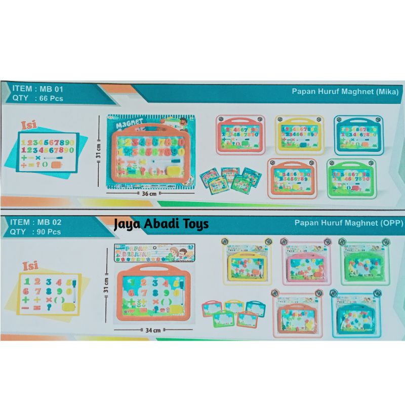 MB 01 / MB 02 - MAINAN EDUKASI PAPAN TULIS GAMBAR SPIDOL ANGKA / MAGHNETIC BOARD MB01 MB02