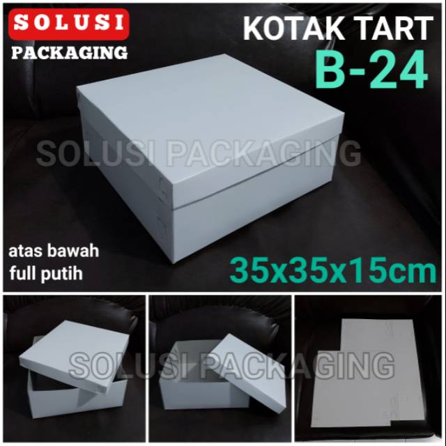 

10 pcs KOTAK ROTI KUE TART B-24 35x35x15cm/KARDUS DUS DOS BOX BOLU BAJU DONAT