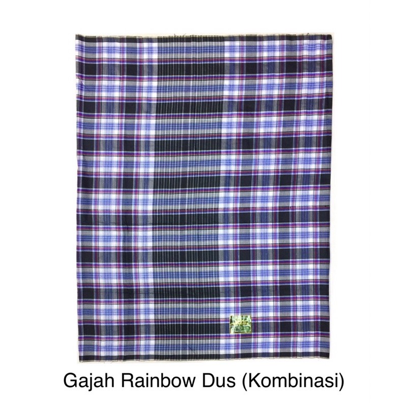 Grosir 10pc - Sarung Tenun Gajah Rainbow Dus