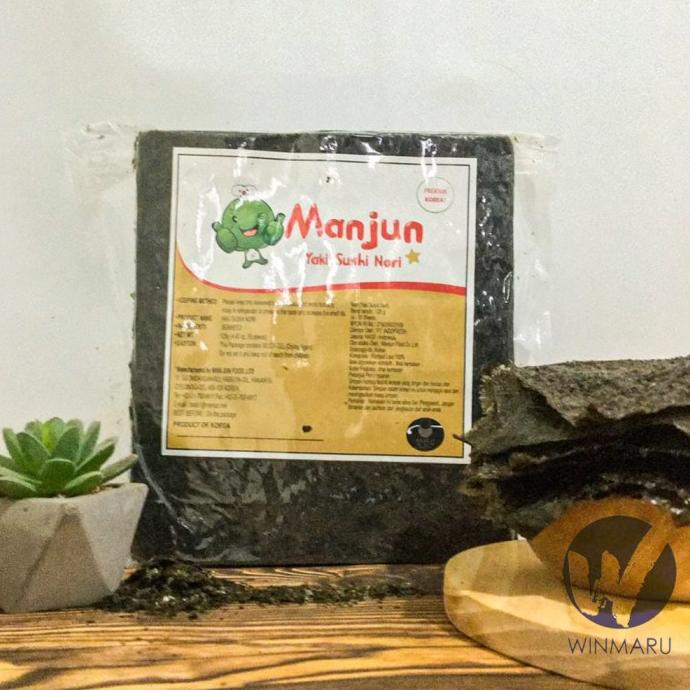 

Sushi Nori Manjun Seaweed Rumput Laut 50 sheets/lembar