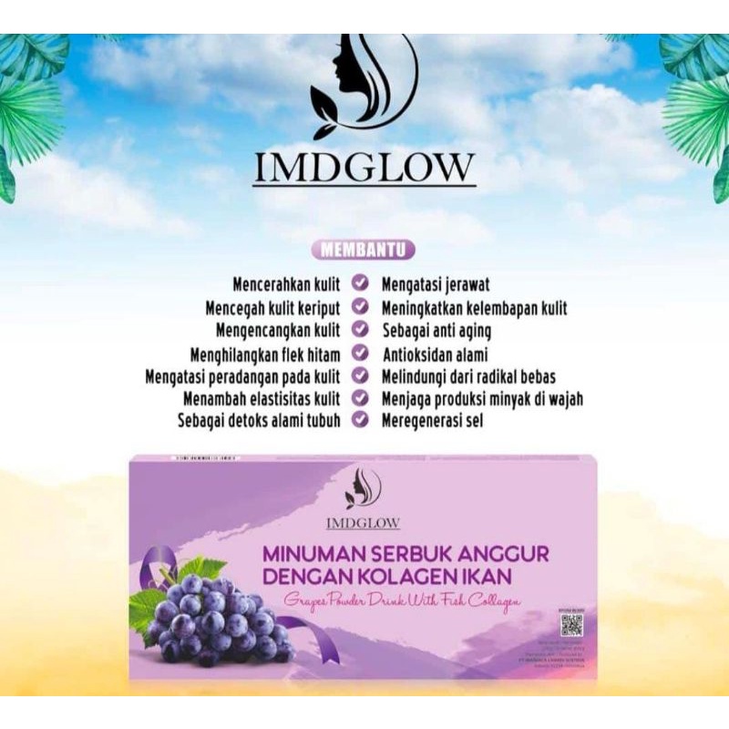 

minuman Collagen ecer-1box IMD GLOW (perawatan dari dalam)
