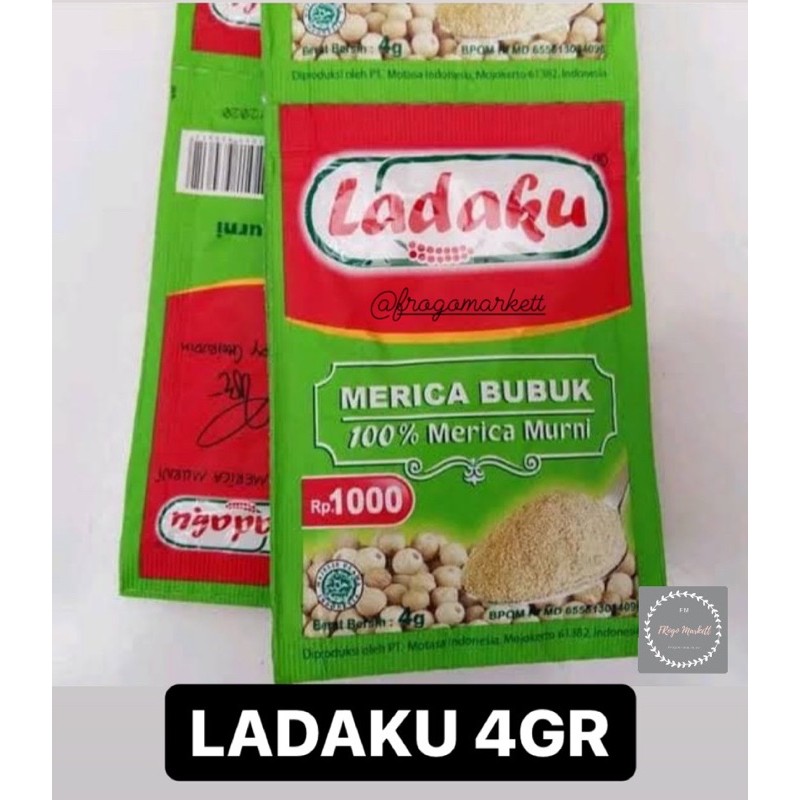 Ladaku Merica Bubuk 4gr, 1 Lusin (12pcs)