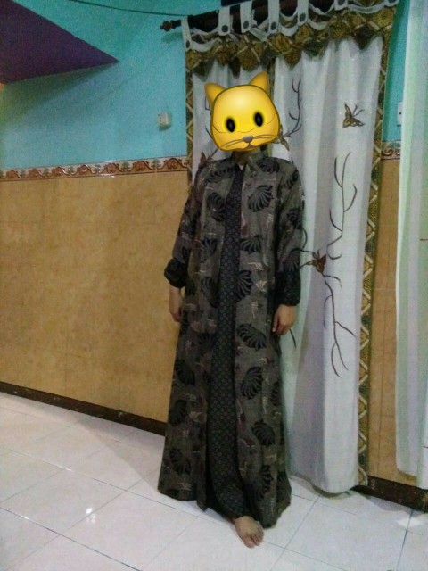 Gamis Batik Cardy - Batik Gamis Terbaru - Gamis Wanita Pesta & Kondangan 2021