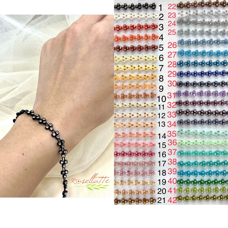 PERMATA GRAVY SWAROVSKI METERAN 3 MATA (100CM)