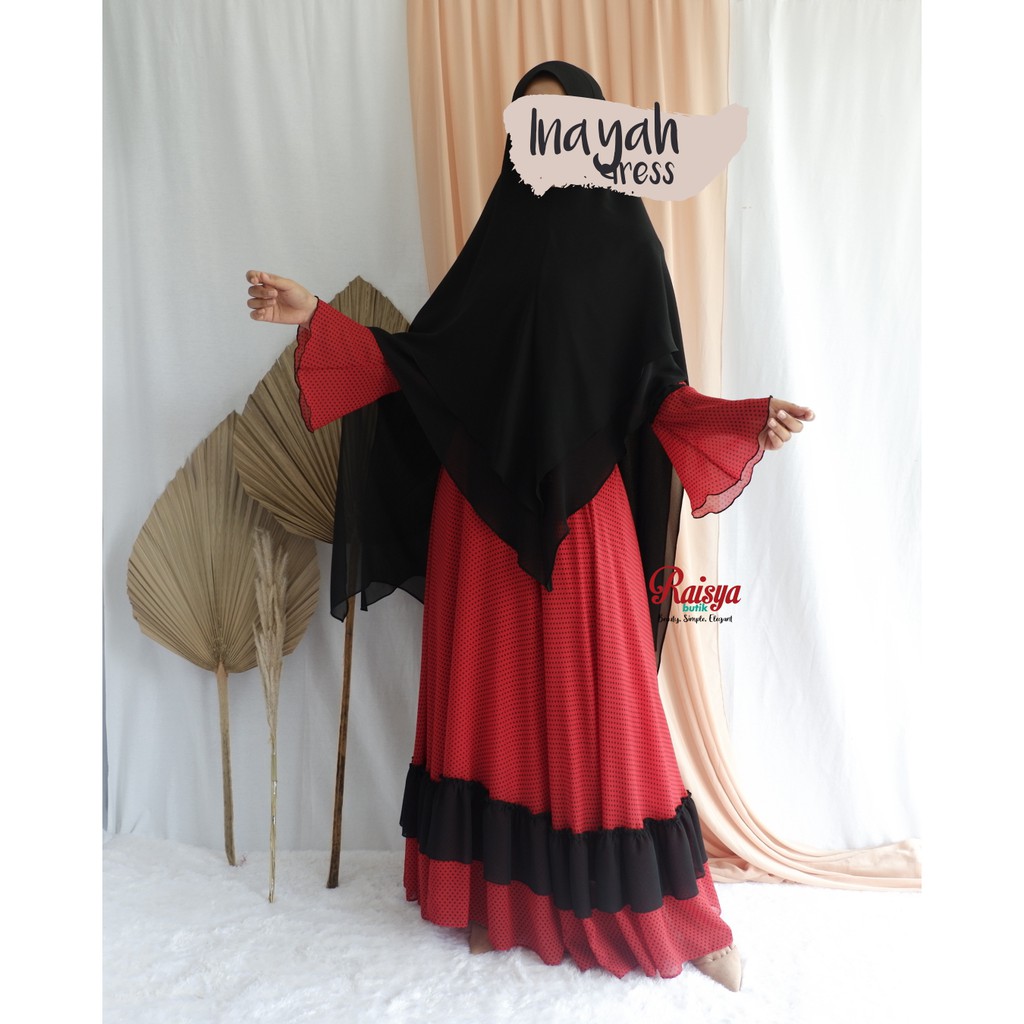 Gamis Polkadot Inayah / Gamis Inayah / Gamis Polkadot