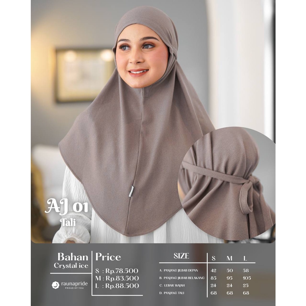 Hijab Instan  Rauna / AJ 01 - AJ 07 / Fashion Muslim