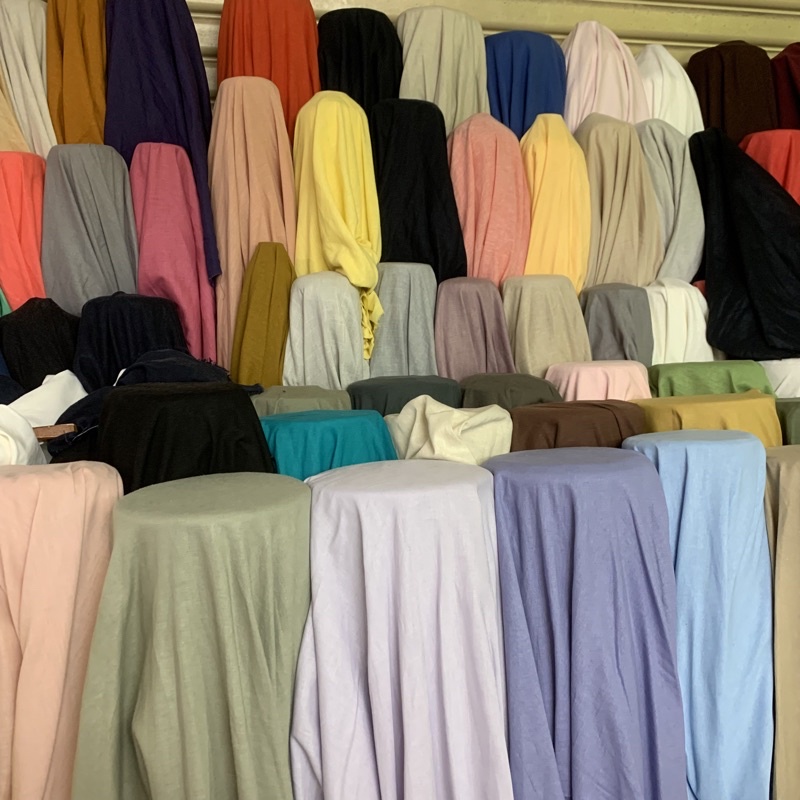 kain katun linen | katun linen garment korea | kain | kain katun | kain polos