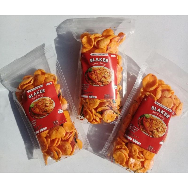 Seblak Kering [ BLAKER ] 75g / Kerupuk Seblak / Keripik Seblak Pedas Asin Daun Jeruk Original | snac