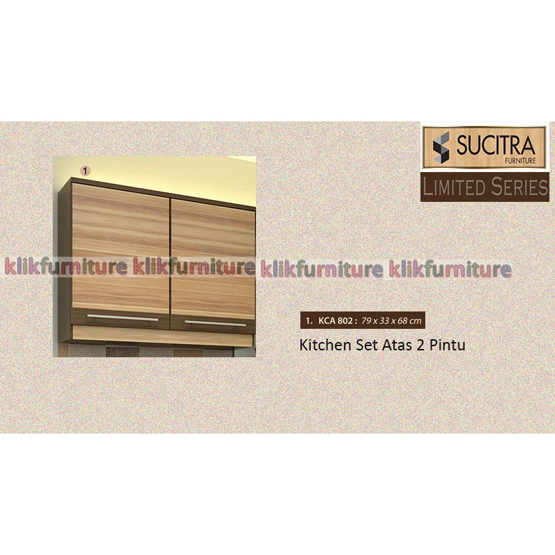 [SALE] KCA 802 Kitchen Set Minimalis Atas 2 Pintu  SUCITRA