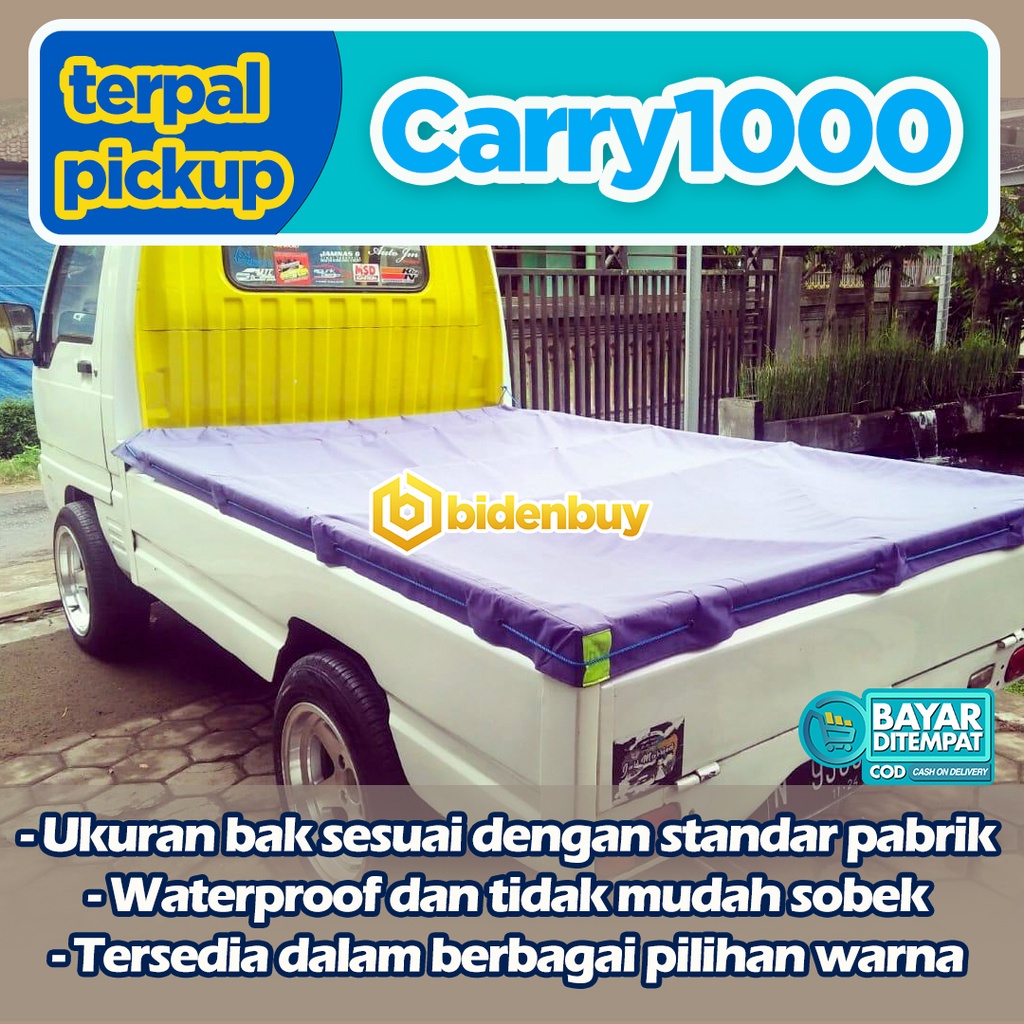 Jual Terpal Tutup Bak Mobil Pick Up CARRY 1000 EXTRA Tutup Pickup Bak Standar SUZUKI Indonesia Shopee Indonesia