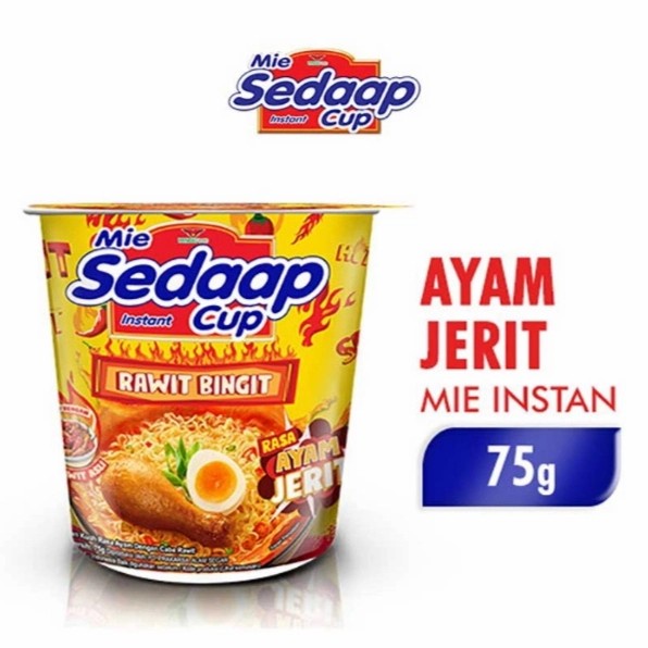 

Sedaap mie instan cup ayam jerit 75 gr